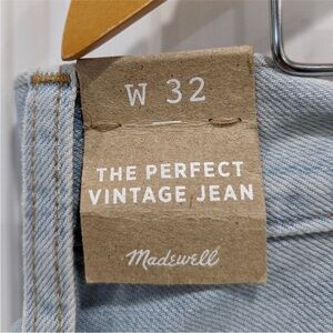 Madewell The Perfect Vintage Jean in Fitzgerald light Wash size 32